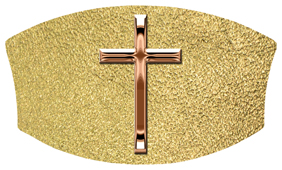 DNSWILL 510 BZ SH GD Bronze Single Cross Shimmer Gold